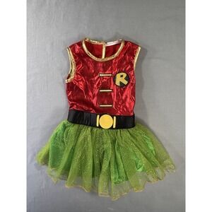 Robin Tutu Superhero Halloween Costume Girls 2T Mask & Cape Not Included Batman